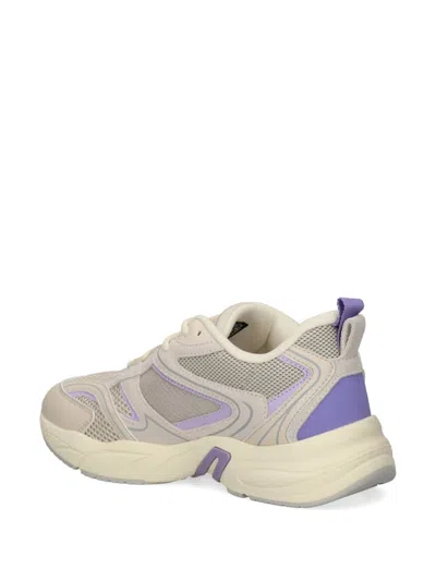 Calvin Klein Jeans Est.1978 Retro Logo-print Sneakers In Neutrals