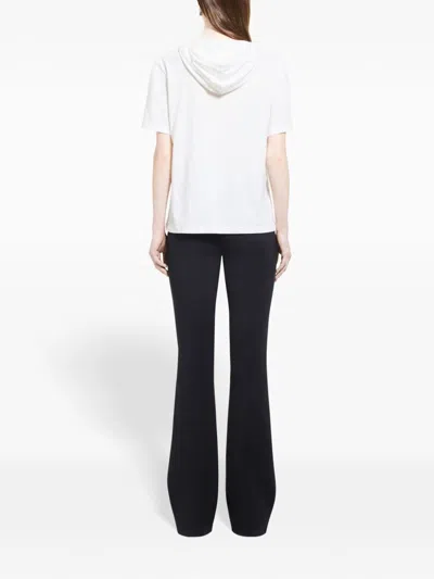 Courrèges White Cotton Hoodie T-shirt In White
