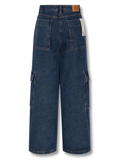 Studio Tomboy Cargo-style Jeans In Blue