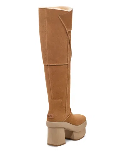 Ugg Woman New Heights Platform Extra Boots In Brown