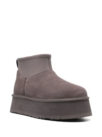 Ugg 50mm Classic Mini Dipper Suede Boots In Grey