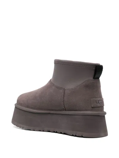 Ugg 50mm Classic Mini Dipper Suede Boots In Grey