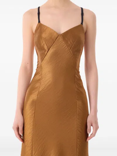 Jason Wu Collection Women's Hammered Satin Backless Gown In Brown