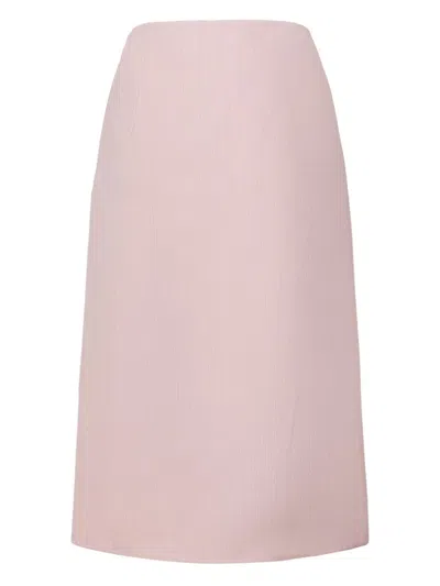 Stella Mccartney Side-slit Skirt In Pink
