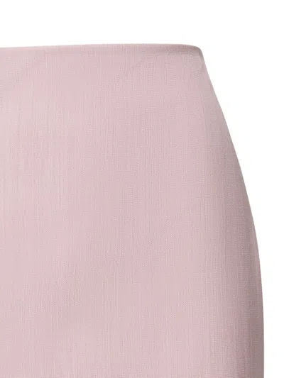 Shop Stella Mccartney Side-slit Skirt In Pink