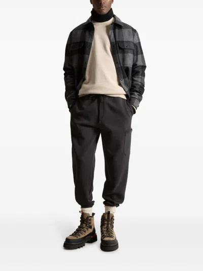 Woolrich Logo-embroidered Sweatshirt In Neutrals