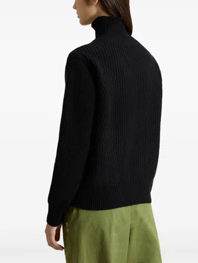 Woolrich Long Sleeve Sweater In Black