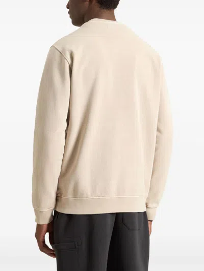 Woolrich Logo-embroidered Sweatshirt In Neutrals