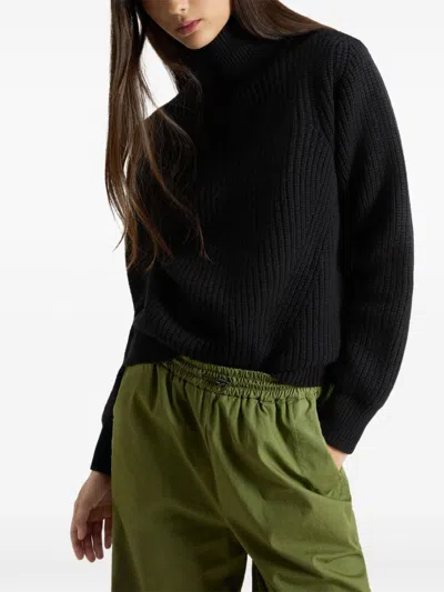 Woolrich Long Sleeve Sweater In Black