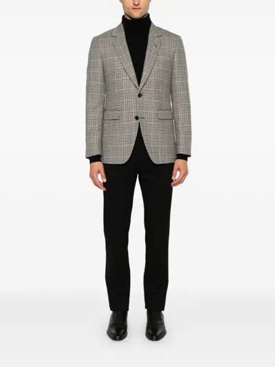 Shop Reveres 1949 Houndstooth-pattern Blazer In Neutrals