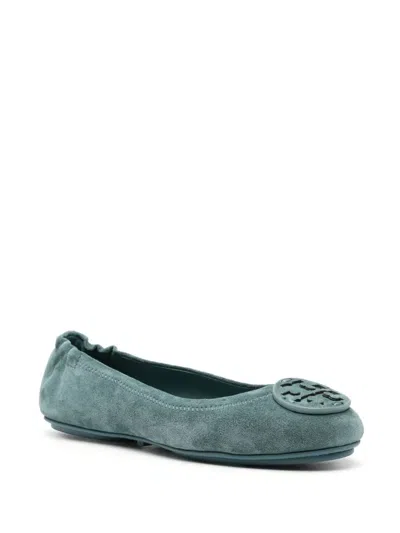 Tory Burch Minnie Ballet Flats In Blue