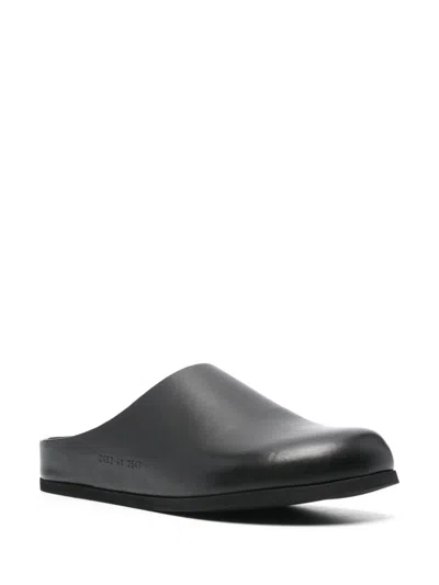 Common Projects Round-toe Mules In Black
