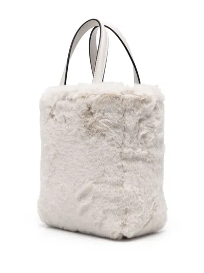Jimmy Choo Small Lenny North-south Tote Bag In White