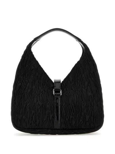 Givenchy Fabric G-hobo Mini Handbag With Chain Detail In Black