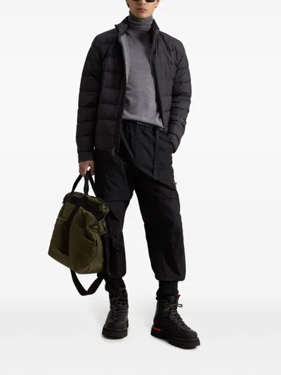 Woolrich Roll-neck Virgin Wool Sweater In Grey