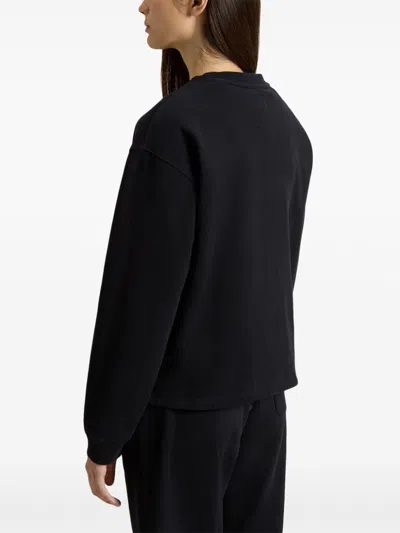 Woolrich 'embroidered Logo Crewneck In Black