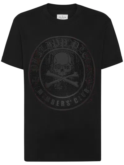 Philipp Plein Graphic Print Crewneck T-shirt In Black