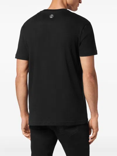 Philipp Plein Graphic Print Crewneck T-shirt In Black