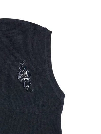 Simone Rocha Crystal-embellished Balaclava In Black