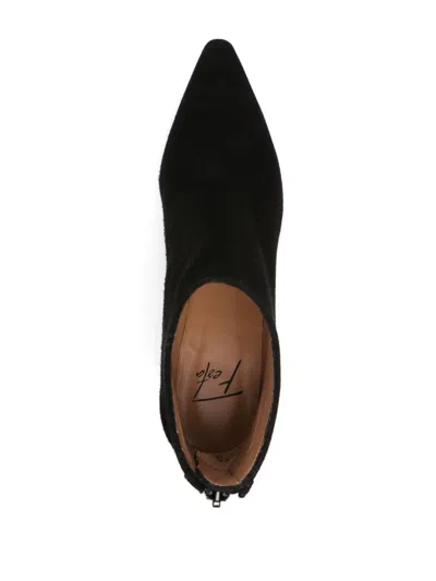 Roberto Festa Esta High Heels Ankle Boots In Black Suede In Black