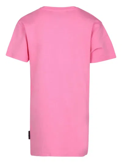Marc Jacobs Pink Dress For Girl With Bag Print In Pink
