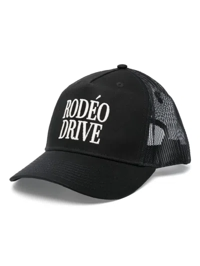1989 Studio Rodeo Drive Trucker Cap In Black