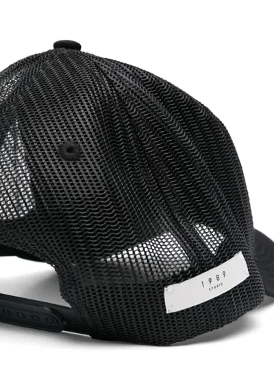 1989 Studio Rodeo Drive Trucker Cap In Black
