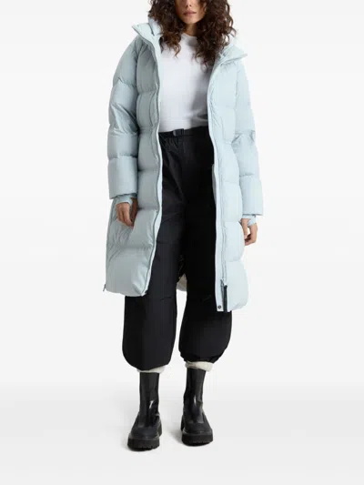 Woolrich Quilted Puffer Parka In Blue