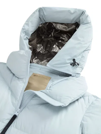 Woolrich Quilted Puffer Parka In Blue