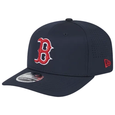 New Era Boston Red Sox  Red Sox Perf 970 Adjustable Cap In Navy/white