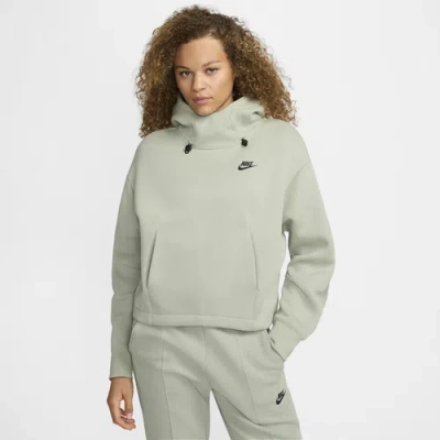 Nike Women's  Sportswear Tech Fleece Oversized Hoodie In Jade Horizon/black