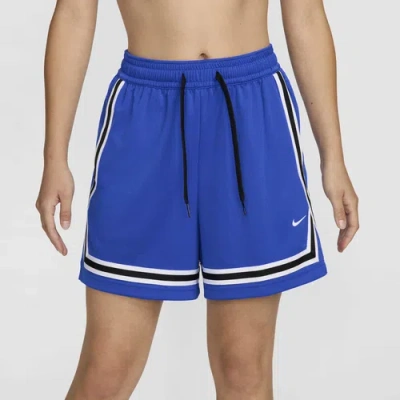 Nike Women's Crossover Dri-fit 5" Basketball Shorts In Hyper Royal/black/white
