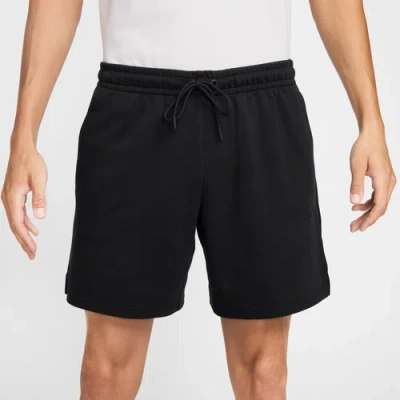 Nike Men's Primary Fleece 7" Dri-fit Uv Unlined Performance Shorts In Black/black