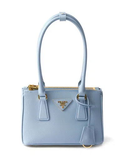 Prada Galleria Saffiano Leather Mini-bag In Blau