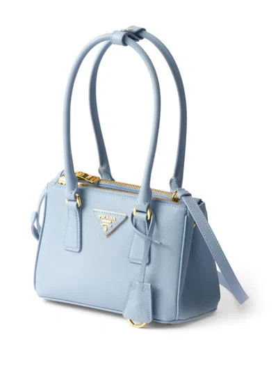 Prada Galleria Saffiano Leather Mini-bag In Blau