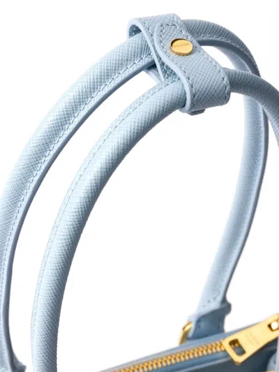 Prada Galleria Saffiano Leather Mini-bag In Blau