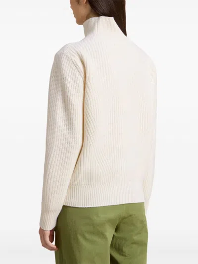 Woolrich Long Sleeve Sweater In Nude