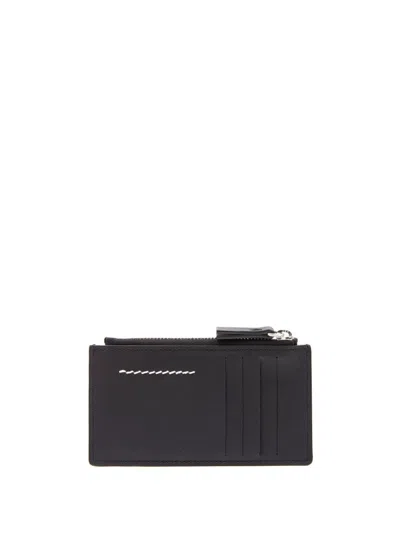 Mm6 Maison Margiela Numeric Bifold Wallet In Schwarz