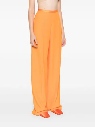 Taller Marmo Marlene Palazzo Pants In Orange