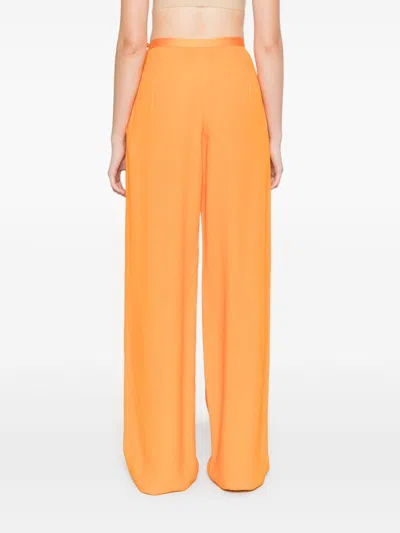 Taller Marmo Marlene Palazzo Pants In Orange