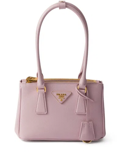 Prada Galleria Saffiano Leather Mini-bag In Rosa