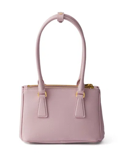 Prada Galleria Saffiano Leather Mini-bag In Rosa