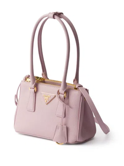 Prada Galleria Saffiano Leather Mini-bag In Rosa