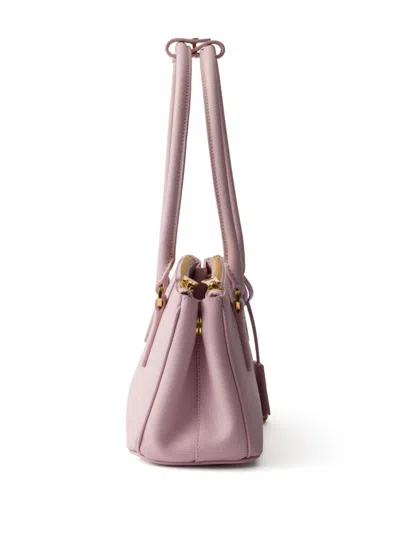 Prada Galleria Saffiano Leather Mini-bag In Rosa