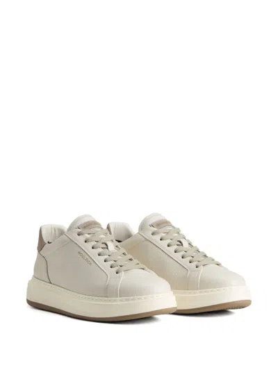 Woolrich Lace-up Low-top Sneakers In Nude