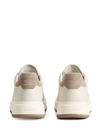 Woolrich Lace-up Low-top Sneakers In Nude