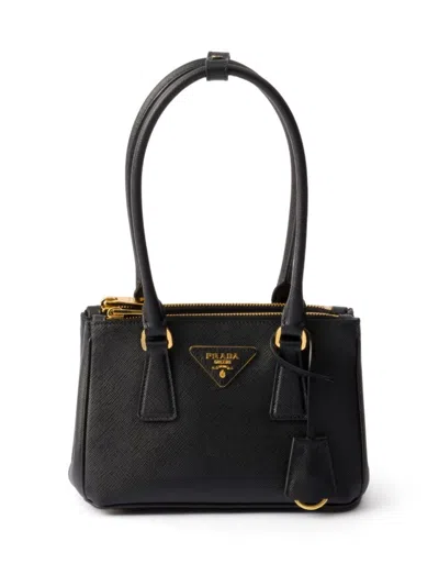 Shop Prada Galleria Saffiano Leather Mini-bag In Schwarz