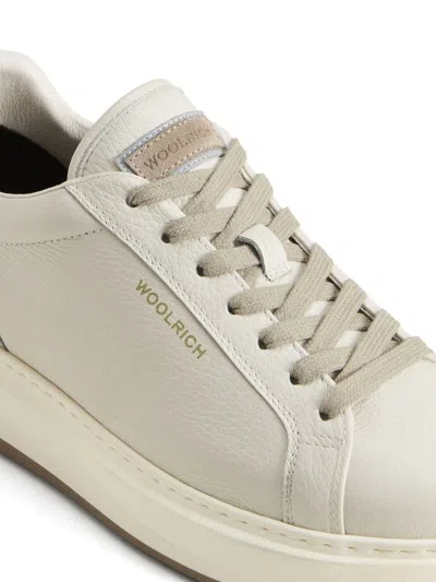 Woolrich Lace-up Low-top Sneakers In Nude