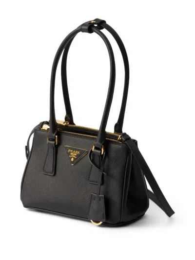 Shop Prada Galleria Saffiano Leather Mini-bag In Schwarz