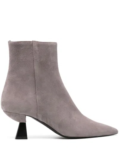 Roberto Festa 65mm Suede Boots In Grau
